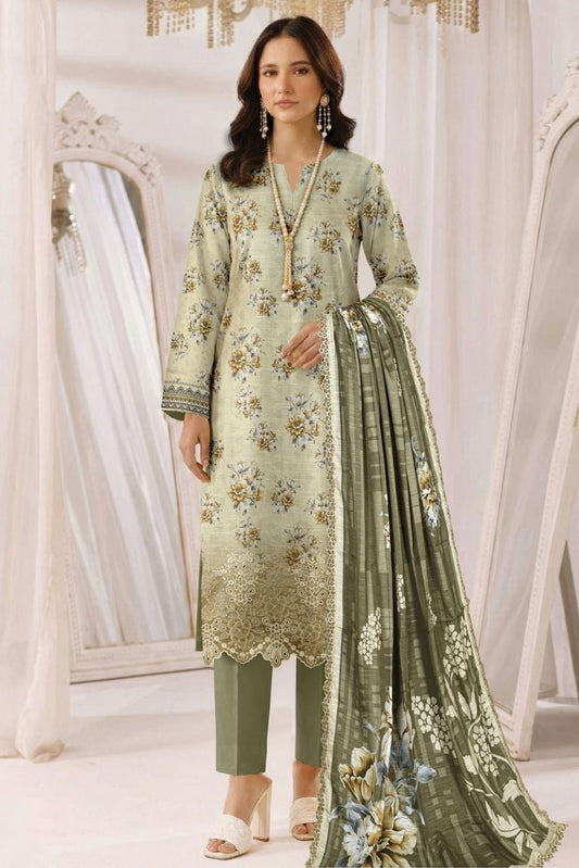 Uroosh Embroidered Premium Lawn 3 Piece 07