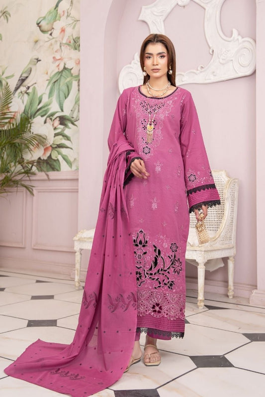 Bismil Embroidered lawn 3 piece 04