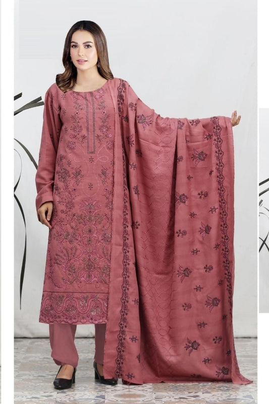 Chamki Preimum Wool Embroidered 3 Piece #1