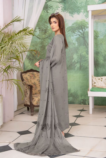 Bismil Embroidered lawn 3 piece 06
