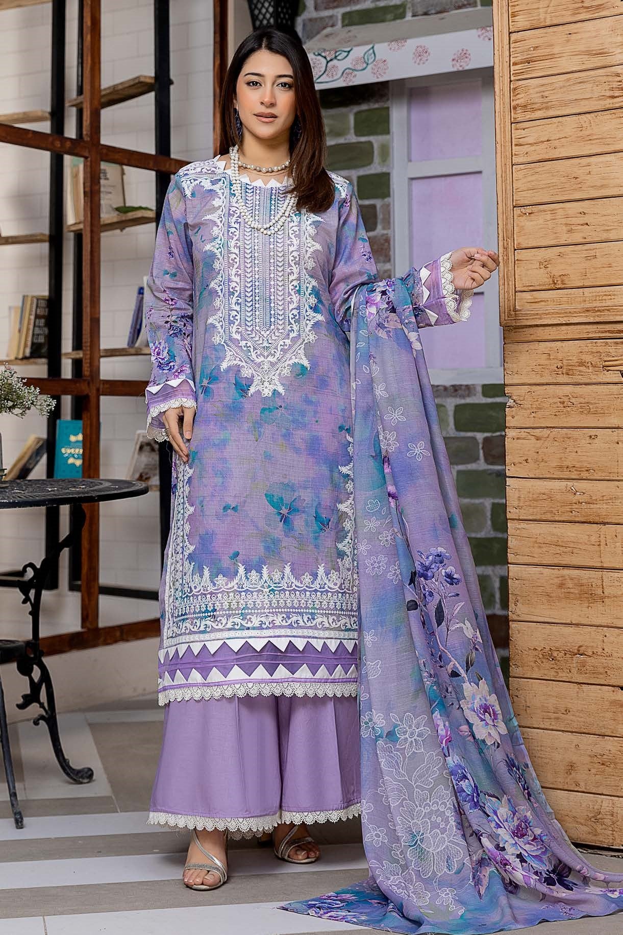 Mila Lawn Embroidered 3 Piece 01