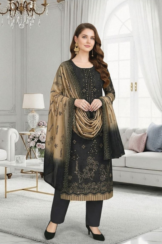 Hooria Embroidered Premium Lawn 3 Piece 01