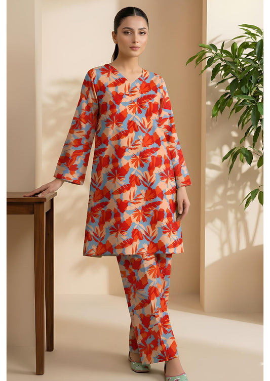 Breeze Premium High Quality Lawn 2 Piece Shirt & Trouser D#210 - Waheed Javaid Collections
