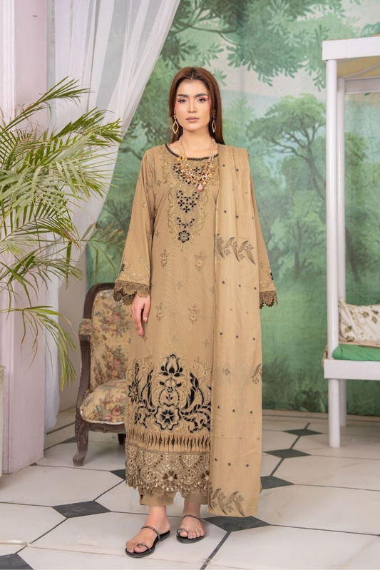 Bismil Embroidered lawn 3 piece 08