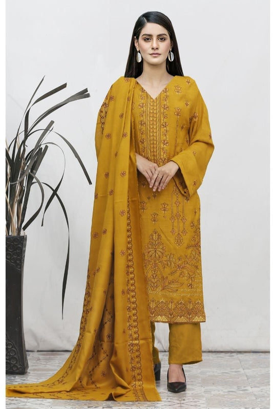Chamki Preimum Wool Embroidered 3 Piece #2