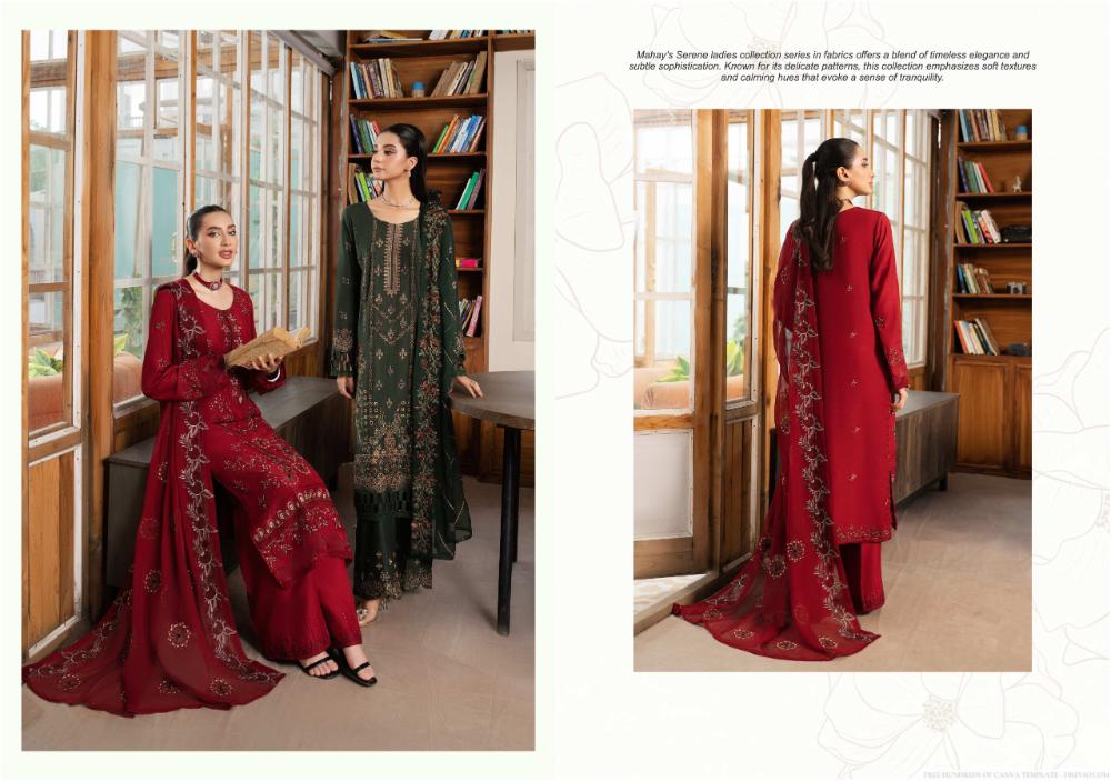 SERENE Viscose Mahay 01 - Waheed Javaid Collections