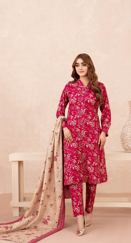Nazli Tawakkal Premium High Quality Khaddar Printed 3 Piece D#49