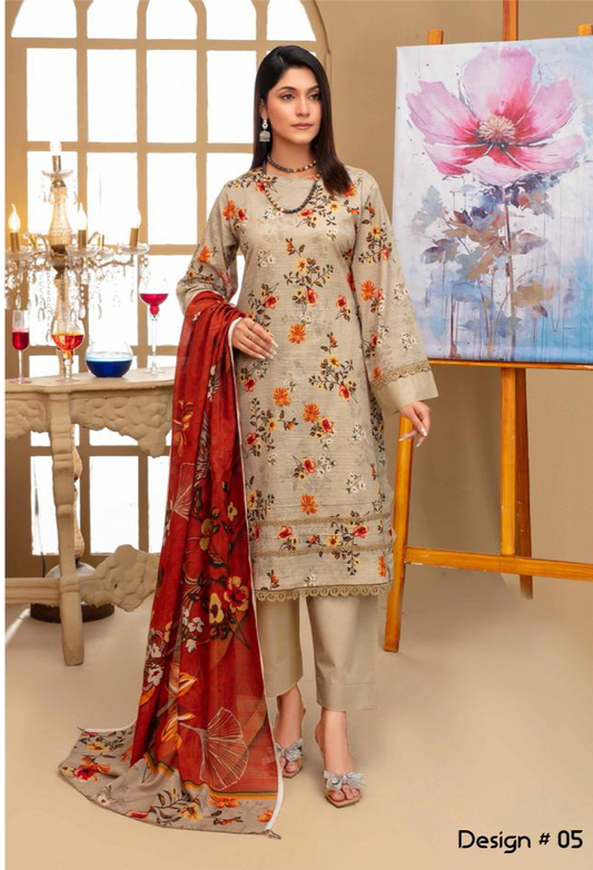 Ishq Murshid printed 3 piece lawn