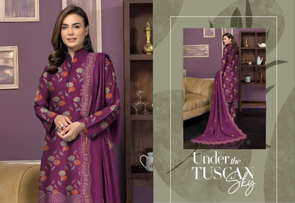 Preimum Peach Dhanak Daman Fancy Embroidered with Heavy #2