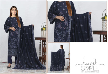Chamki Preimum Wool Embroidered 3 Piece #10