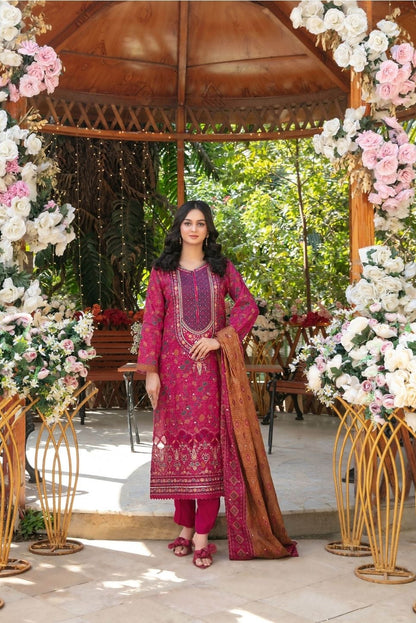 Gulbahaar Embroidered Digital Printed Lawn 3 Piece 2782