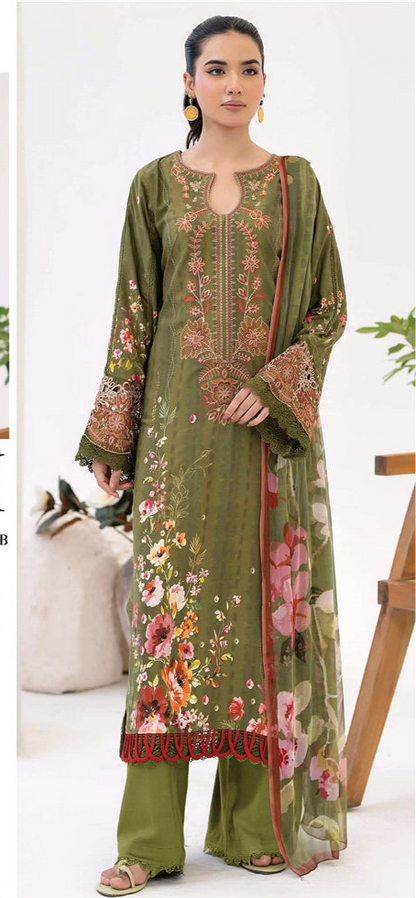 Johra Armani Embroidered Staple D#334