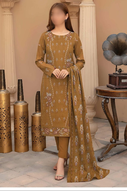 Silver Peach Suits With Heavy Breeze Embroidered Shawals #5