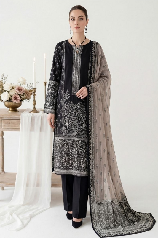 Anchal Printed banna Dora Lawn 3 piece 03