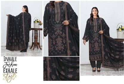 Chamki Preimum Wool Embroidered 3 Piece #12