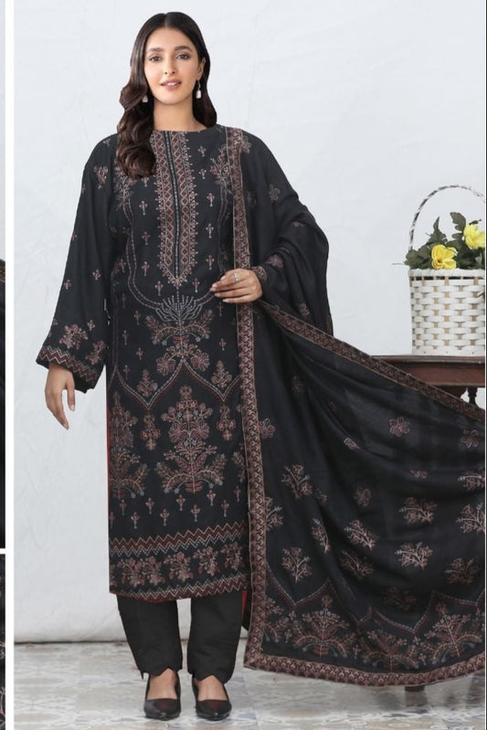 Chamki Preimum Wool Embroidered 3 Piece #12