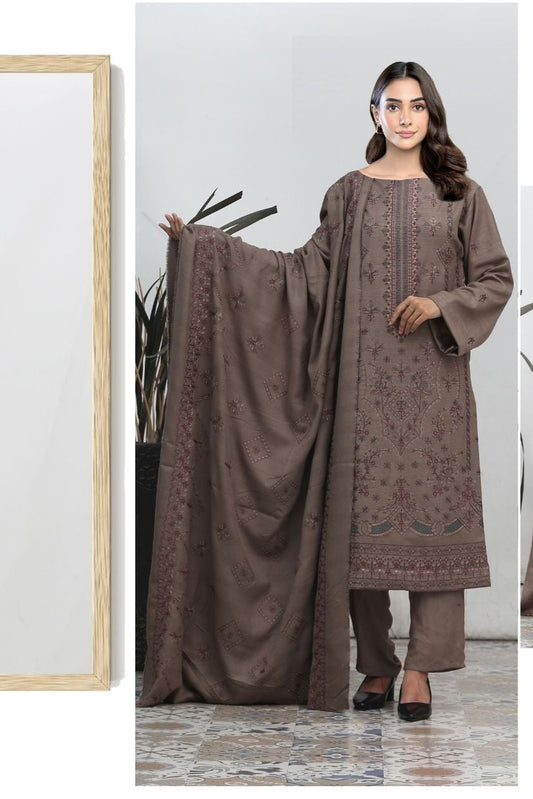 Chamki Preimum Wool Embroidered 3 Piece #4