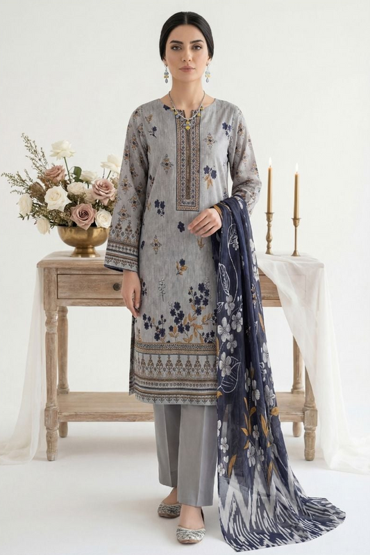 Anchal Printed banna Dora Lawn 3 piece 05