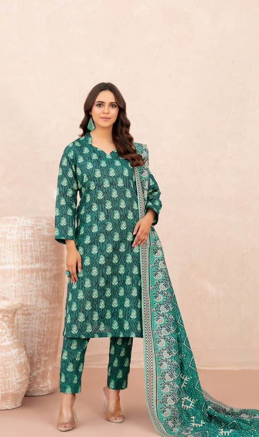 Nazli Tawakkal Premium High Quality Khaddar Printed 3 Piece D#48