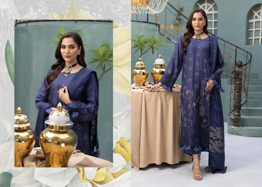 ESSENTIAL Viscose Jacquard Mahay 03 - Waheed Javaid Collections