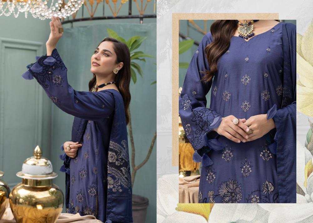 ESSENTIAL Viscose Jacquard Mahay 03 - Waheed Javaid Collections