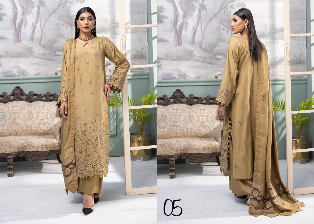 ESSENTIAL Viscose Jacquard Mahay 05 - Waheed Javaid Collections