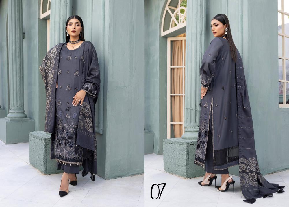 ESSENTIAL Viscose Jacquard Mahay 07 - Waheed Javaid Collections