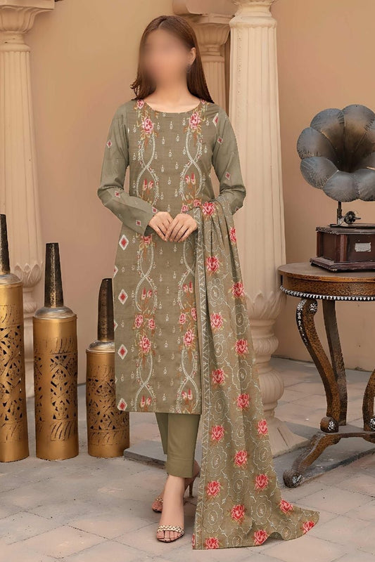 Silver Peach Suits With Heavy Breeze Embroidered Shawals #7