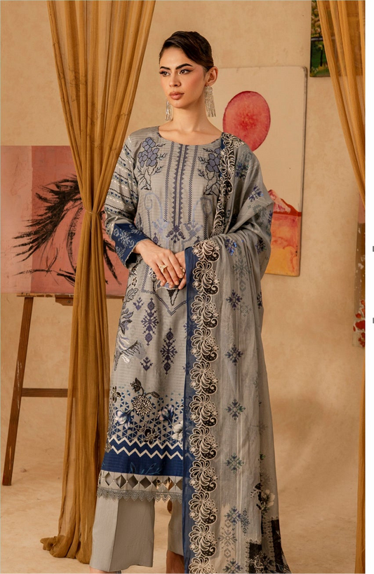 Cross Stich Embroidered Banna Dora Viscose D#9