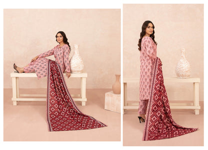 Nazli Tawakkal Premium High Quality Khaddar Printed 3 Piece D#54 - Waheed Javaid Collections