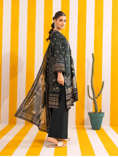 Abisha Lawn 3 Piece Embroidered #05 - Waheed Javaid Collections