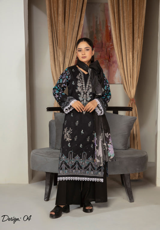 Abisha Premium Lawn 3 Piece 04