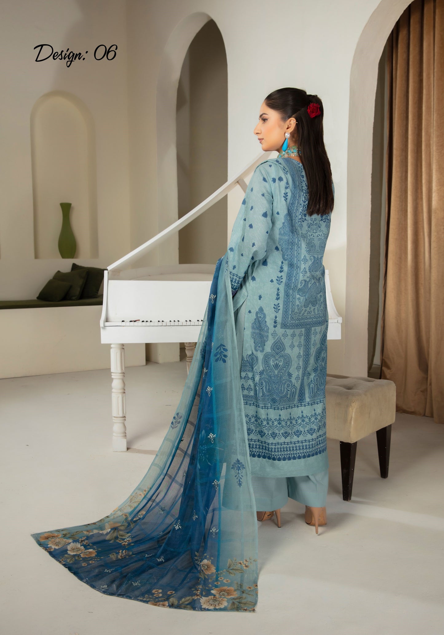 Abisha Premium Lawn 3 Piece 06