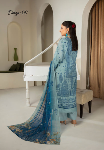 Abisha Premium Lawn 3 Piece 06