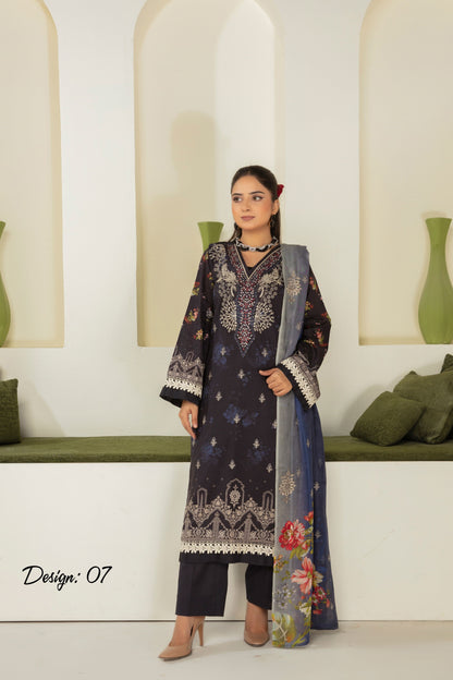 Abisha Premium Lawn 3 Piece 07