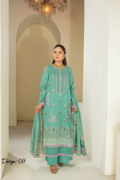 Abisha Premium Lawn 3 Piece 09