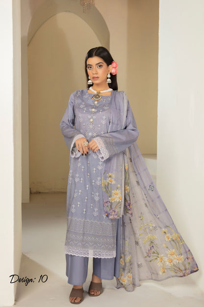 Abisha Premium Lawn 3 Piece 10