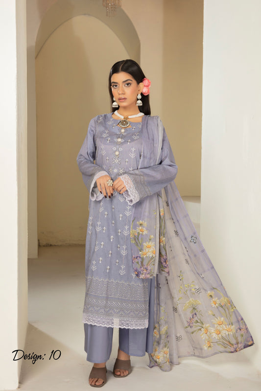 Abisha Premium Lawn 3 Piece 10