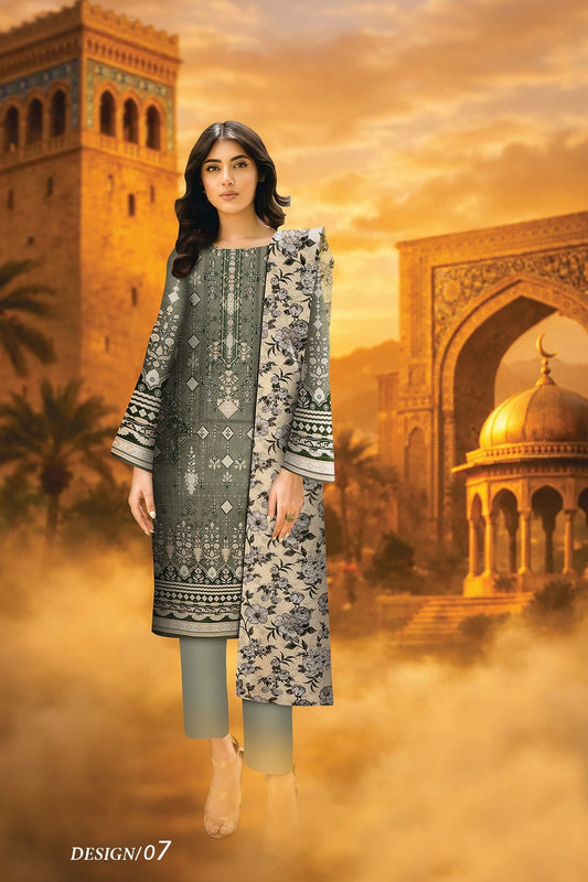 Armeena Premium Printed Lawn 3 Piece 07