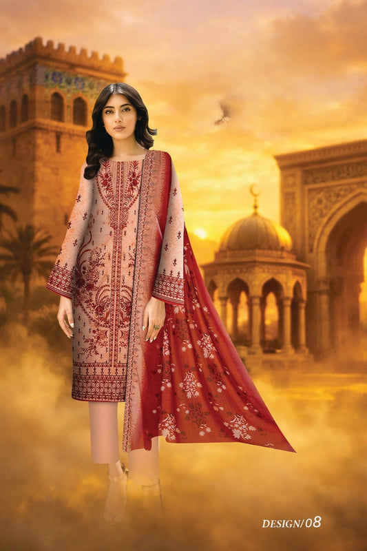 Armeena Premium Printed Lawn 3 Piece 08
