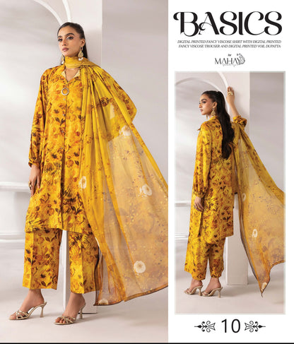M.Prints Basics Full Visocse Printed Banna Dora #10