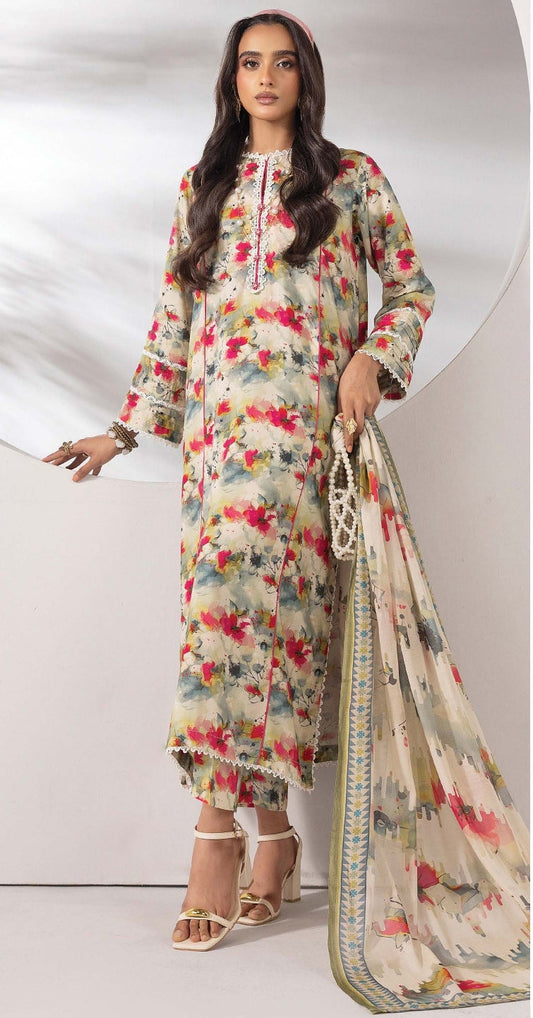 M.Prints Basics Full Visocse Printed Banna Dora #7