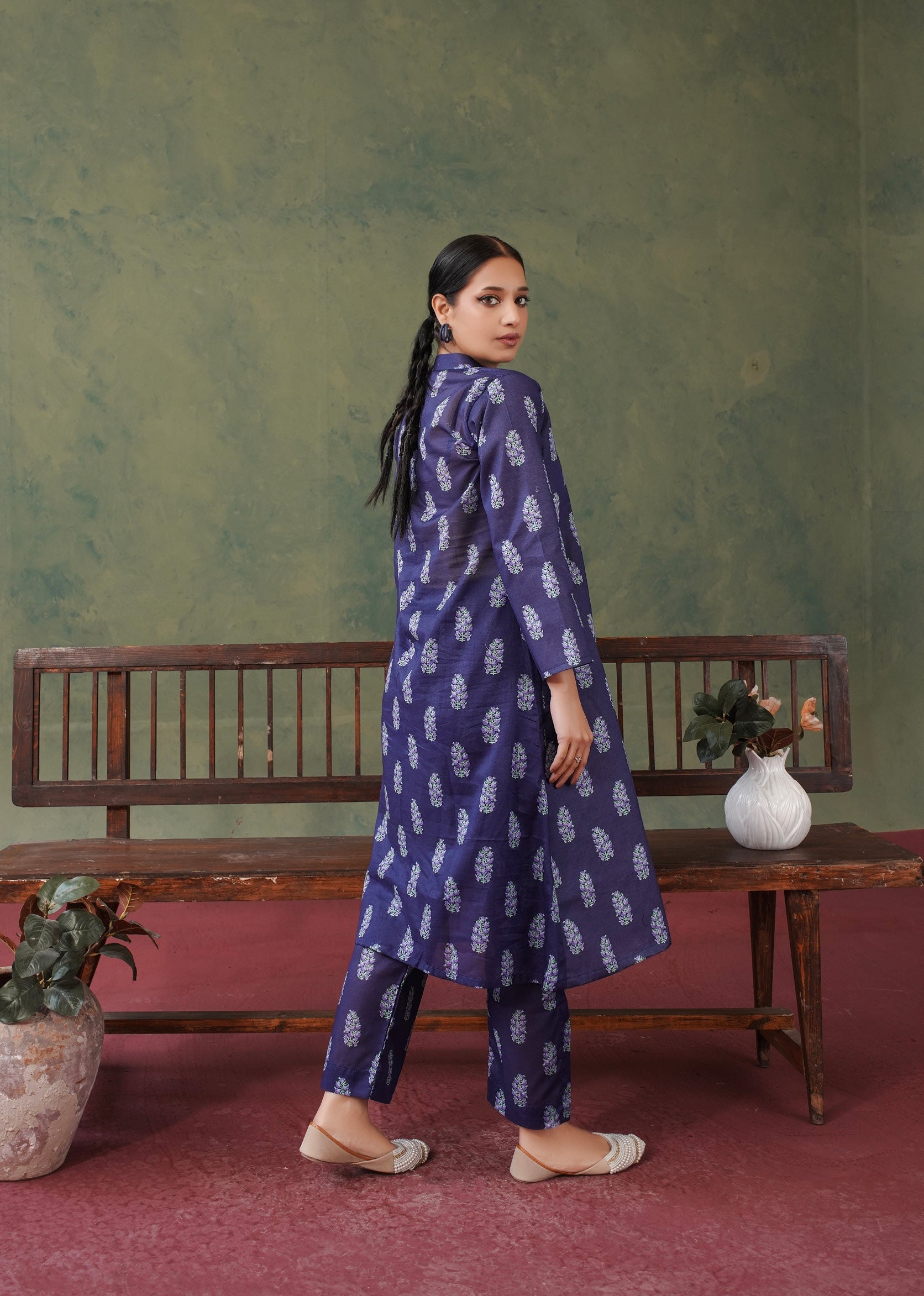 Blossom All over 2 Piece Lawn 532 - Waheed Javaid Collections