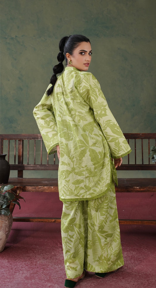 Blossom All over 2 Piece Lawn 534 - Waheed Javaid Collections