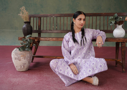 Blossom All over 2 Piece Lawn 540 - Waheed Javaid Collections