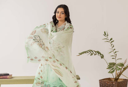 Cocktail Lawn Print Embroidered 3 Piece 03