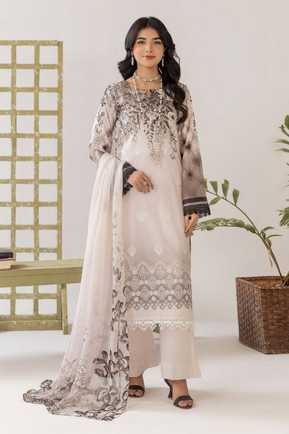 Cocktail Lawn Print Embroidered 3 Piece 04