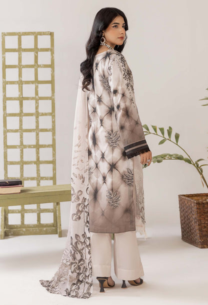 Cocktail Lawn Print Embroidered 3 Piece 04