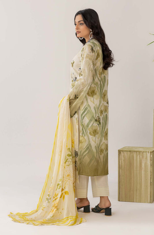 Cocktail Lawn Print Embroidered 3 Piece 09