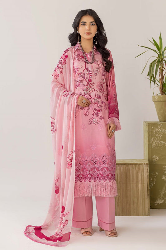 Cocktail Lawn Print Embroidered 3 Piece 10